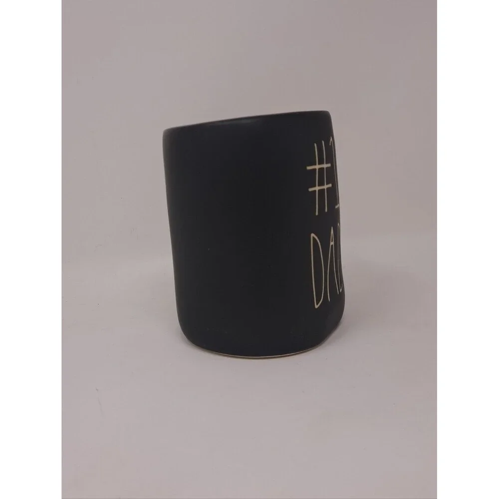 Rae Dunn Mug Artisan Collection Black #1 Dad Coffee Cup Drinkware Gift